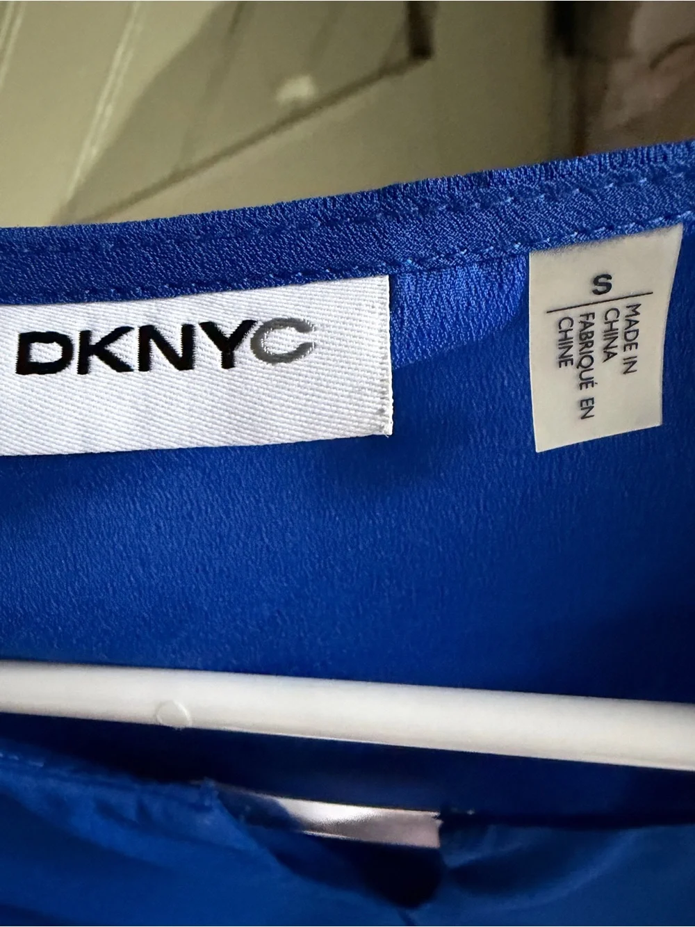 DKNYC V-Neck Sleeveless Camisole in Cobalt Blue